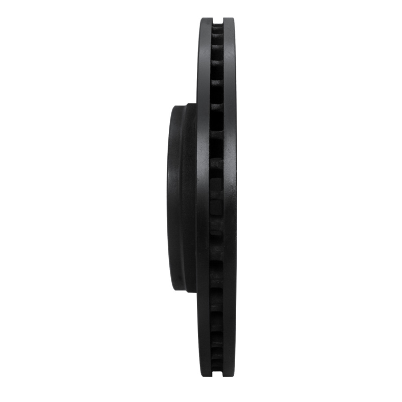 Jeep Wrangler Brake Rotor (1) - Front Right - R1 Concepts - Drilled & Slotted - Black - `12-`18